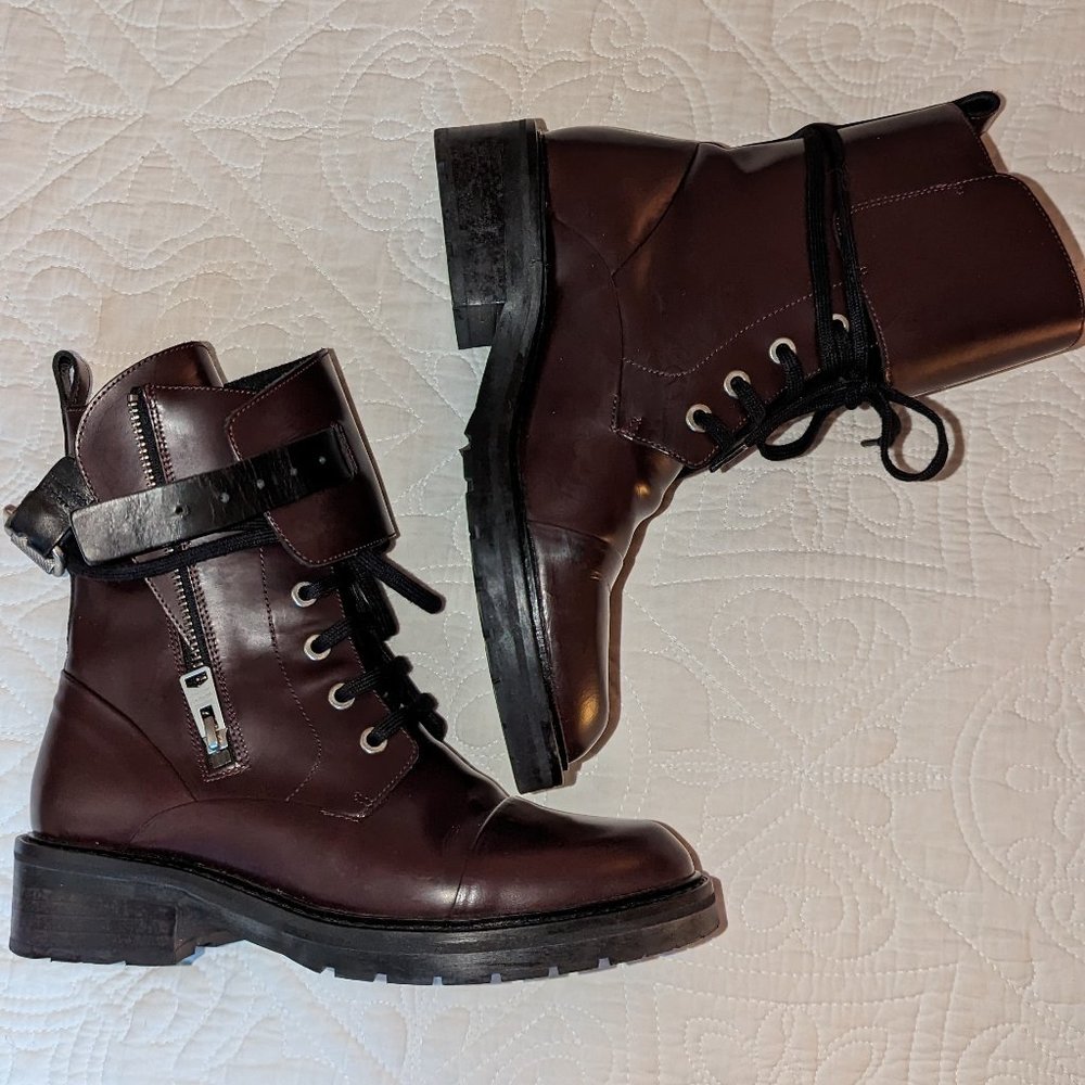 AllSaints Leather Moto Boot -Women's size 6  NWT